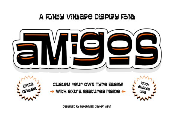 Amigos Liga: A Display Font with Warmth and Grit