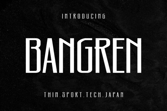 Bangren: A Future-Forward Display Typeface for Makers