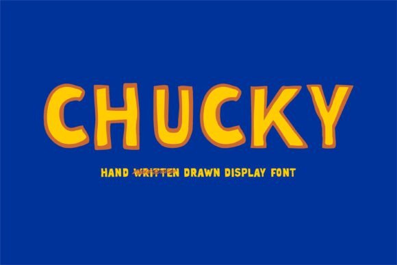 Chucky: A Playful Hand-Drawn Display Font That Feels Human