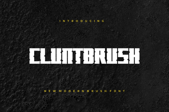 Cluntbrush: A Bold Display Font for Editorial Impact
