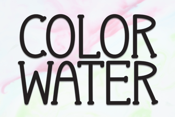 Color Water: A Display Font That Makes Your Headlines Feel Human
