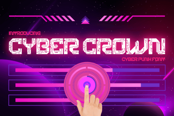 Cyber Crown: A Futuristic Display Font That Elevates Small Business Branding
