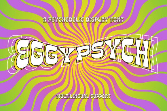 Eggypsych: A Bold, Retro Display Font for Handmade Creators