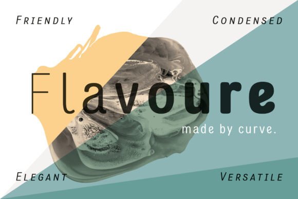 Flavoure: A Friendly, Polished Display Typeface for Small Business Branding