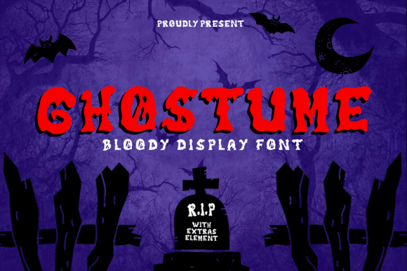 Ghostume: A Playful, Spine-Chilling Display Font for Halloween Branding