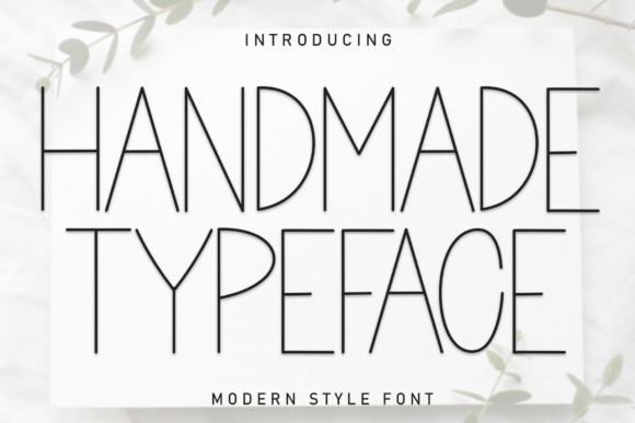 Handmade Typeface: A Display Font That Feels Human