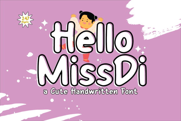 Hello Missdi: A Handwritten Display Font for Warm Editorial Design
