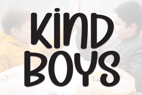 Kind Boys: A Handwritten Display Font That Feels Like Home