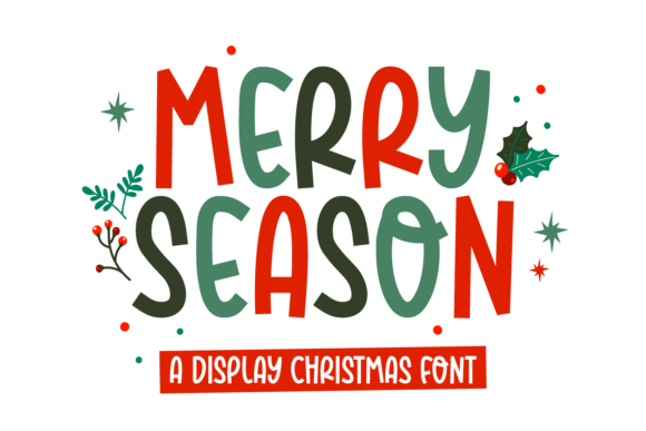 Merry Season: A Playful Display Font for Branding Projects