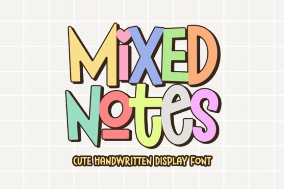 Mixed Notes: A Playful Display Font for Scroll-Stopping Marketing