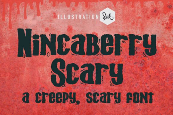 Nincaberry Scary: A Playful Display Font for Digital Headlines