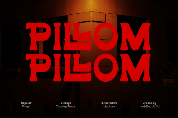 Pillom: A Bold Vintage Western Typeface for Crafters