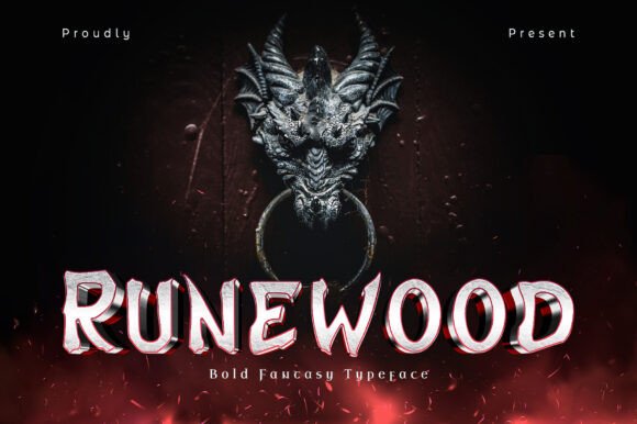 Runewood: A Bold Fantasy Typeface for Handmade Creators