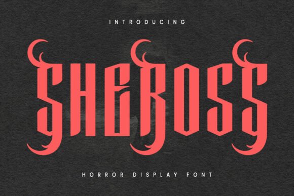 Sheross: A Display Font That Screams Halloween Energy