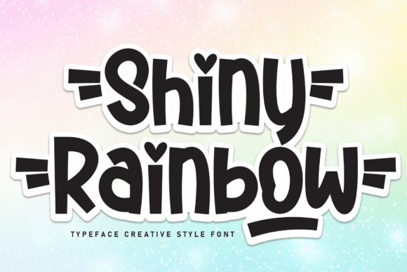 Shiny Rainbow: A Cheerful Handwritten Display Font