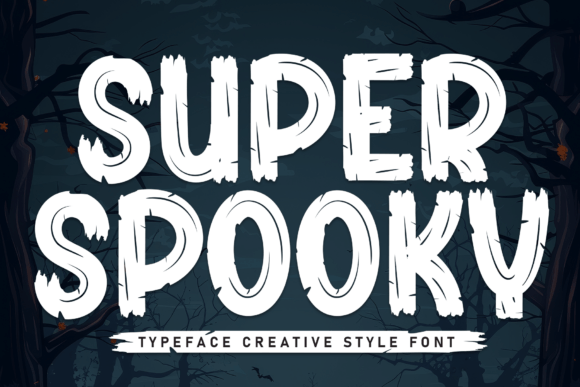 Super Spooky: A Bold Display Font for Halloween Digital Branding