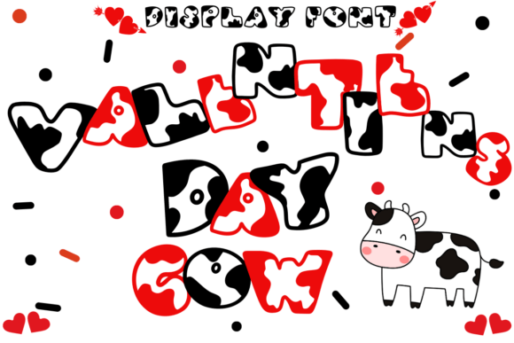 Valentine’s Day Cow: A Playful Display Font That Makes Love Look Farm-Fresh