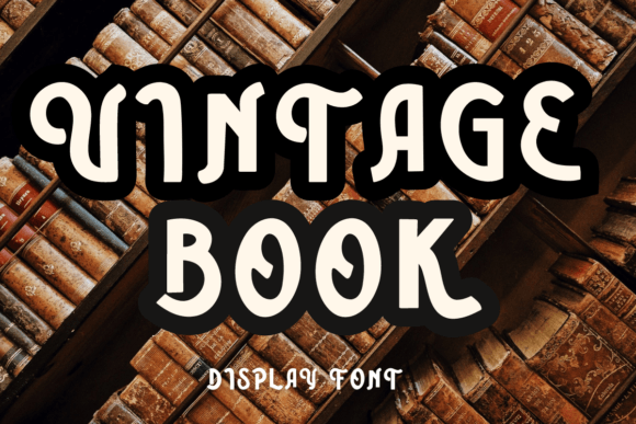 Vintage Books: A Display Font for Editorial Charm
